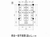 大足柏林广场_商业一层平面图1 建面0平米