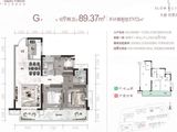 大都悦景湾_3室2厅2卫 建面89平米