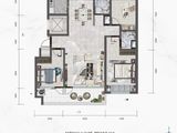 恒信时光里_3室2厅2卫 建面124平米