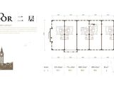 金隅翡丽私享匯_2号楼2层平面图 建面770平米