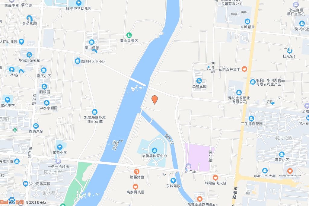 东城街道弥河路延长段北，盘龙路西