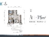 中铁逸都_2室2厅1卫 建面75平米