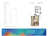 万科滨江九里二期_2室2厅1卫 建面90平米