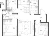 黄岗社区城中村改造一期地块A-3_3室2厅2卫 建面113平米