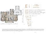 官山印小区_4室2厅2卫 建面135平米