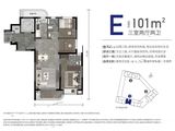 君安里_3室2厅2卫 建面101平米