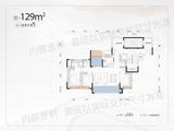 招商蛇口天青府_4室2厅2卫 建面129平米