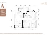 西青城投格调松萝花园_3室2厅2卫 建面96平米