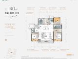 曲江城发贞观序_4室2厅3卫 建面140平米
