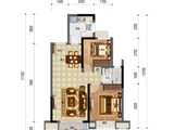 中梁天玺壹号_2室2厅1卫 建面75平米