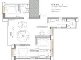 武汉万达御湖汉印_4室2厅2卫 建面229平米